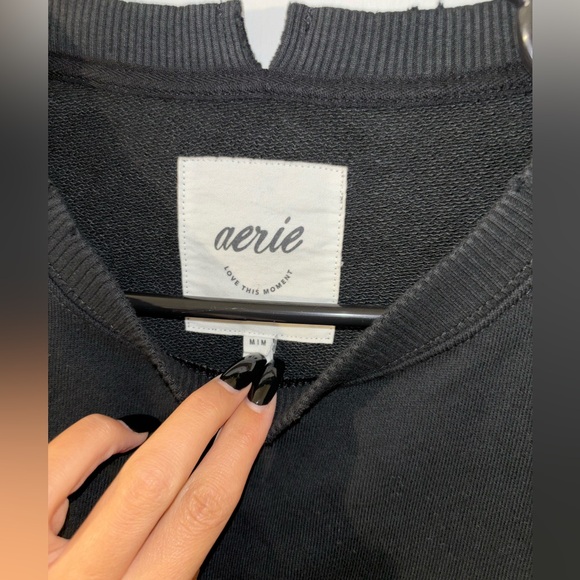 Oversized Black Aerie Sweater - Picture 3 of 6